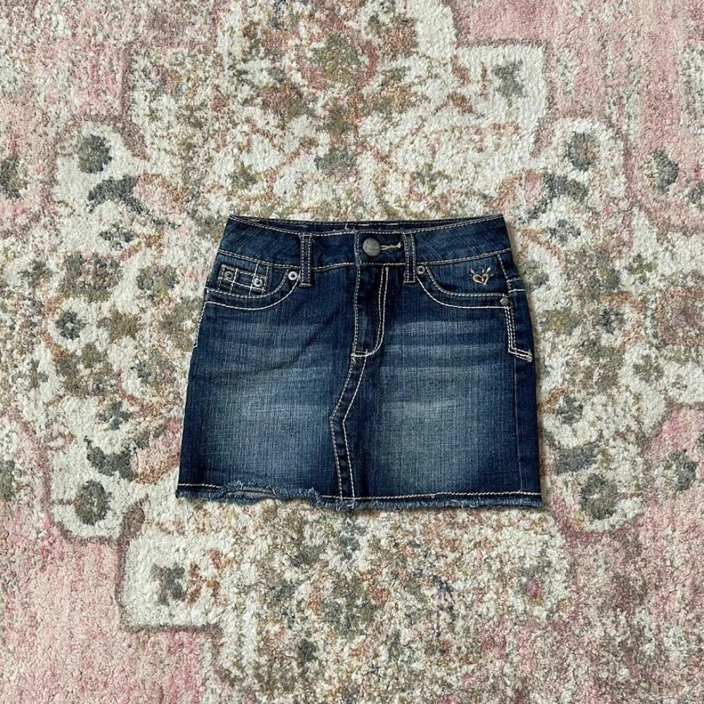 Justice Jean Skirt Skort Denim Girls Size 8S